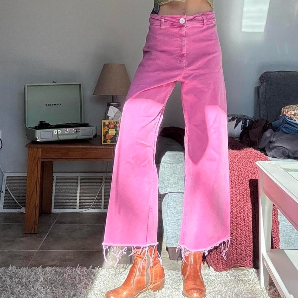 Zara wide leg sailor denim jeans